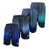 Bermuda Masculina Kit 4 De Peças Moletom Chimpa Flanelado