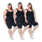 Bermuda Plus Size Cós Modelador Para