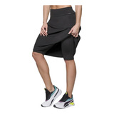 Bermuda Saia Fitness Moda Evangélica Com Bolso Selene