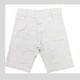 Bermuda Short Branco Jeans Infantil Juvenil