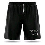 Bermuda Short Futebol Dry Fit Academia Esportivo Numero 3