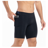 Bermuda Térmica Masculina Corrida Com Bolso Treino Academia