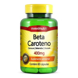 Beta Caroteno Maxinutri 400mg Com 60 Cápsulas Sabor Neutro Sabor Sem Sabor