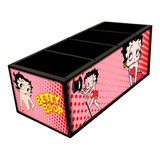 Betty Boop Porta Controle Em Madeira Mdf C/ 4 Espaços Pin Up