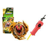 Beyblade Burst Turbo De Metal C/ Lançador Valtriek Gold Valt