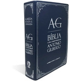 Bíblia Com Comentários Antonio Gilberto Almeida Revista E Corrigida Capa Azul Luxo