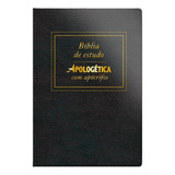 Bíblia De Estudo Apologética Com Apócrifos Capa Luxo Preta
