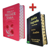 Bíblia De Estudo Da Mulher Sábia + Bíblia Letra Jumbo