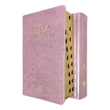 Bíblia De Estudo Joyce Meyer Nvi - Capa Luxo Rose