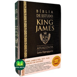 Bíblia De Estudo King James Atualizada - Capa Luxo - Grande