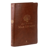 Bíblia De Estudo Max Lucado | Leitura Perfeita | Naa | Capa Luxo Marrom