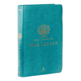 Bíblia De Estudo Max Lucado | Naa | Leitura Perfeita | Capa Luxo Verde
