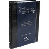 Bíblia De Estudo Plenitude Azul Com Preto Bicolor 