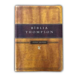 Bíblia De Estudo Thompson Aec Letra Grande Capa Luxo Marrom
