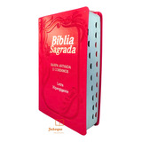 Bíblia Feminina | Harpa Cristã | Letra Hiper Gigante | Rc | Vermelha