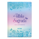 Bíblia Nvi Gigante Novo Testamento - 2 Cores Capa Semi Luxo Borboletas Metalizadas, De Sbi. Geo-gráfica E Editora Ltda, Capa Dura Em Português, 2020