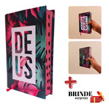 Bíblia Sagrada Feminina Evangélica Luxo Letra Média Harpa Cristã Capa Dura Leão Índice Palavras De Jesus Em Negrito Média Flores Rosa João Ferreira Almeida Revista Corrigida Branca Jovem Promessas Fé