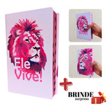 Bíblia Sagrada Feminina Evangélica Luxo Letra Média Harpa Cristã Capa Dura Leão Índice Palavras De Jesus Em Negrito Média Flores Rosa João Ferreira Almeida Revista Corrigida Branca Jovem Promessas Fé