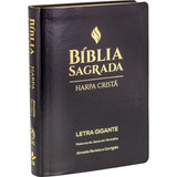Bíblia Sagrada Grande Letra Gigante Com Harpa Cristã Capa Em Couro Sintético Preta Almeida Revista E Corrigida (arc) Editorial Sociedade Bíblica Do Brasil Capa Couro Sintético
