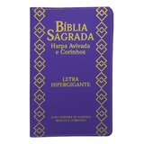 Bíblia Sagrada Letra Hipergigante Com Harpa