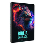 Bíblia Sagrada Masculina Feminina | Nvi | Leão Nébula | Letra Normal | Capa Dura