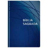 Bíblia Sagrada Nvt Letra Grande Capa Luxo Azul Royal