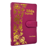 Biblia Sagrada Rc Letra Hipergigante Com Harpa Indice E Caneta Carteira Feminina Pink 