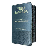 Bíblia Sagrada Versão Nvi Letra Hipergigante Com Índice Capa Luxo Preto
