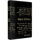 Bíblia Textual Tirada Do Hebraico Aramaico Grego -preto Luxo