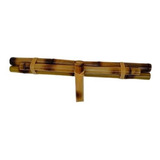 Bica De Bambu Tratado Para Fonte Com 60 Cm De Comprimento