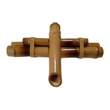 Bica De Fonte Em Bambu 30 Cm Comprimento C/ Mangueira 20 Cm
