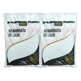 Bicarbonato De Sódio Extra Fino 2 Pacotes De 1kg Sabor Verde