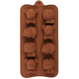  Bichinhos Safari Forma Em Silicone Docinhos Chocolate Gelo