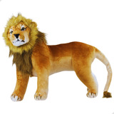 Bicho Pelucia Grande Leão Realista 60cm Sugestão Presente 