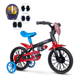 Bicicleta Aro 12 Infantil + Kit Proteção Skate Patins Bike
