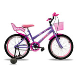 Bicicleta Aro 20 Feminina Infantil Cadeirinha