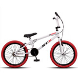 Bicicleta Aro 20 Stx Edição Limitada Pneu Colorido V-brake Cor Branco P-vermelho Tamanho Do Quadro Único