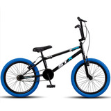 Bicicleta Aro 20 Stx Edição Limitada Pneu Colorido V-brake Cor Preto P-azul Tamanho Do Quadro Único