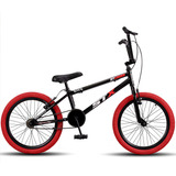 Bicicleta Aro 20 Stx Edição Limitada Pneu Colorido V-brake Cor Preto P-vermelho Tamanho Do Quadro Único