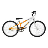Bicicleta Aro 26 Bicolor Rebaixada Sem Marcha Masculino Cor Laranja