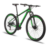 Bicicleta Aro 29 Alfameq Atx 21v Cambio Shimano Freio Disco Cor Preto/verde Tamanho Do Quadro 17