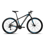 Bicicleta Aro 29 Alfameq Makan Freio Disco 21v Shimano Bike Cor Preto/azul Tamanho Do Quadro 19