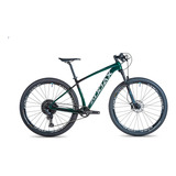 Bicicleta Aro 29 Audax Auge 555 1x12 Carbono Mtb Cor Verde-escuro Tamanho Do Quadro 19