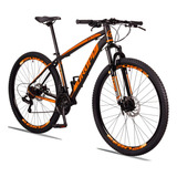 Bicicleta Aro 29 Dropp Z3 Câmbio Shimano 21 Vel Freio Discos Cor Preto/laranja Tamanho Do Quadro 17