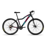 Bicicleta Aro 29 Feminina Com 21 Marchas E Freio A Disco Cor Preto