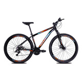 Bicicleta Aro 29 Gallo Duster Freio Disco 24 Marchas Cor Preto/laranja/verde Tamanho Do Quadro 17