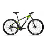 Bicicleta Aro 29 Gts Alumunio Rdx 21v Câmbio Shimano A Disco Cor Preto/verde Tamanho Do Quadro 21