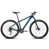 Bicicleta Aro 29 Gts Pro M5 Intense 24 Marchas Freio A Disco Cor Preto/azul Tamanho Do Quadro 19