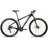 Bicicleta Aro 29 Gts Prom5 Urban Freio A Disco 21v Cor Preto/laranja Com Cinza Tamanho Do Quadro 17