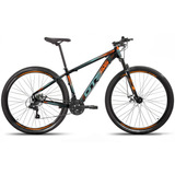 Bicicleta Aro 29 Gts Prom5 Urban Freio A Disco 21v Cor Preto/laranja Com Cinza Tamanho Do Quadro 21